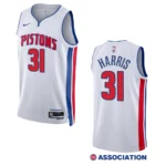Joe Harris Association Edition Detroit Pistons 2022-23 White Swingman Jersey - 49Native