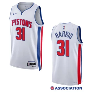 Joe Harris Association Edition Detroit Pistons 2022-23 White Swingman Jersey - 49Native
