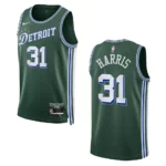 Joe Harris City Edition Detroit Pistons 2022-23 Green Swingman Jersey - 49Native