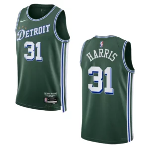 Joe Harris City Edition Detroit Pistons 2022-23 Green Swingman Jersey - 49Native