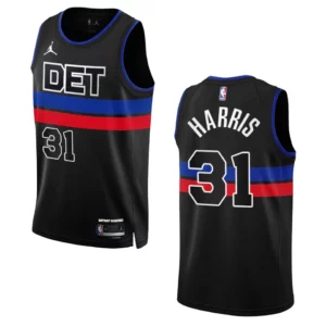 Joe Harris Statement Edition Detroit Pistons 2022-23 Black Swingman Jersey - 49Native