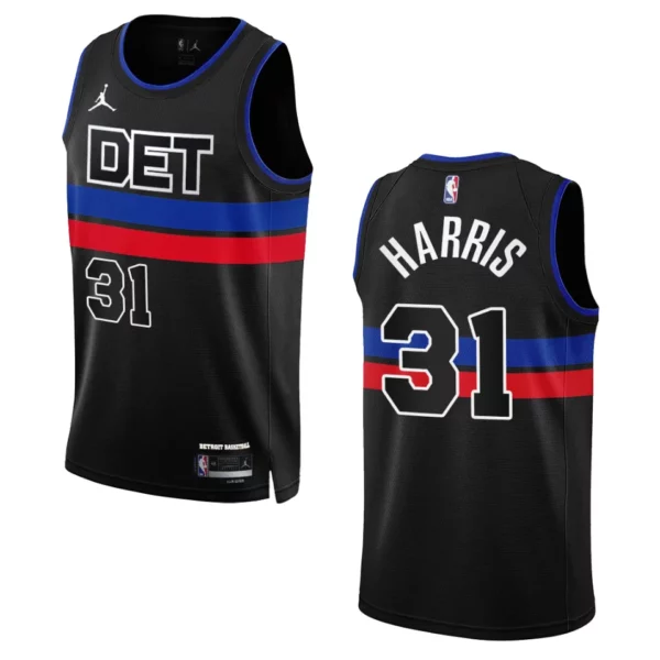 Joe Harris Statement Edition Detroit Pistons 2022-23 Black Swingman Jersey - 49Native