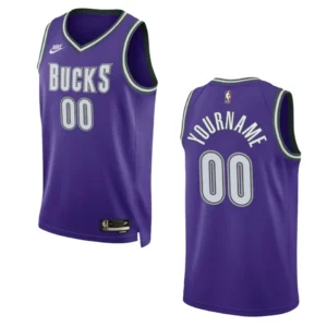 Milwaukee Bucks 2022-23 Classic Edition Joe Ingles Purple Jersey Swingman - 49Native