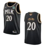 John Collins Hawks 2021 NBA Playoffs Bound Jersey Black - 49Native