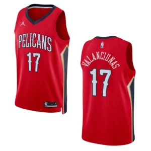 Jonas Valanciunas Statement Edition New Orleans Pelicans 2022-23 Red Swingman Jersey - 49Native