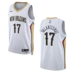 New Orleans Pelicans Jonas Valanciunas 2022-23 Association Edition White Swingman Jersey - 49Native