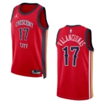 Jonas Valanciunas Statement Edition New Orleans Pelicans 2023-24 Red Swingman Jersey - 49Native