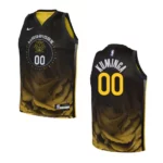 Youth Golden State Warriors 2022-23 City Edition Jonathan Kuminga Black Jersey - 49Native