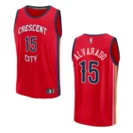 Jose Alvarado Statement Edition New Orleans Pelicans 2023-24 Red Fastbreak Replica Jersey - 49Native