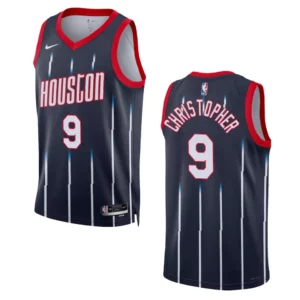 Houston Rockets Josh Christopher 2022-23 City Edition Navy Swingman Jersey - 49Native
