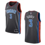Oklahoma City Thunder Josh Giddey 2022-23 City Edition Gray Swingman Jersey - 49Native
