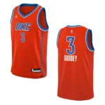 Youth Oklahoma City Thunder 2022-23 Statement Edition Josh Giddey Orange Jersey - 49Native