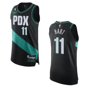 Portland Trail Blazers Josh Hart 2022-23 City Edition Black Jersey - 49Native