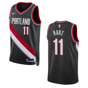 Portland Trail Blazers Josh Hart 2022-23 Icon Edition Black Swingman Jersey - 49Native