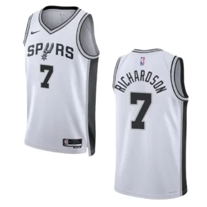 Josh Richardson Association Edition San Antonio Spurs 2022-23 White Swingman Jersey - 49Native