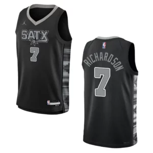2022-23 San Antonio Spurs Youth Statement Edition Josh Richardson Black Jersey - 49Native