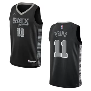 2022-23 San Antonio Spurs Youth Statement Edition Joshua Primo Black Jersey - 49Native