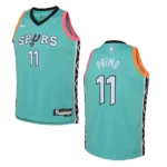 San Antonio Spurs 2022-23 City Edition Youth Joshua Primo Turquoise Jersey - 49Native