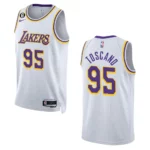 Juan Toscano-Anderson Association Edition Los Angeles Lakers 2022-23 White Swingman Jersey - 49Native