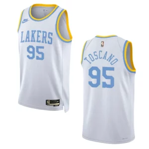 Los Angeles Lakers Juan Toscano-Anderson White 75 Anniversary 2022-23 Classic Edition Jersey - 49Native