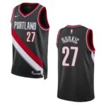 Portland Trail Blazers Jusuf Nurkic 2022-23 Icon Edition Black Swingman Jersey - 49Native