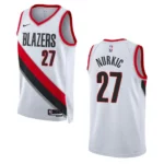 Portland Trail Blazers Jusuf Nurkic 2022-23 Association Edition White Swingman Jersey - 49Native