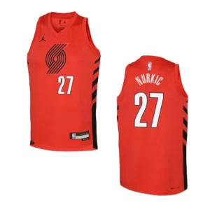 Portland Trail Blazers 2022-23 Statement Edition Youth Jusuf Nurkic Red Jersey - 49Native