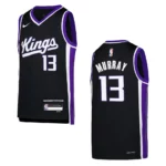 2023-24 Sacramento Kings Youth Icon Edition Keegan Murray Black Jersey - 49Native