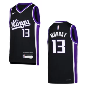 2023-24 Sacramento Kings Youth Icon Edition Keegan Murray Black Jersey - 49Native