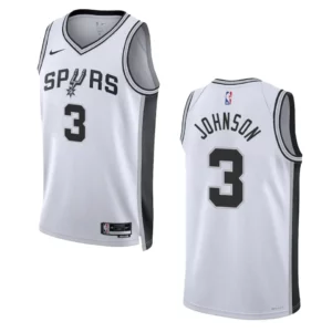 Keldon Johnson Association Edition San Antonio Spurs 2022-23 White Swingman Jersey - 49Native