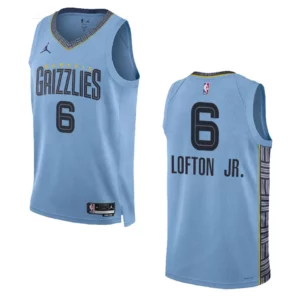 Memphis Grizzlies Kenneth Lofton Jr. 2022-23 Statement Edition Blue Swingman Jersey - 49Native