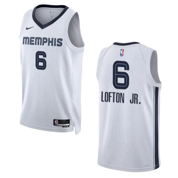 Memphis Grizzlies Kenneth Lofton Jr. 2022-23 Association Edition White Swingman Jersey - 49Native