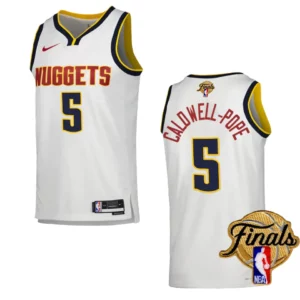Kentavious Caldwell-Pope White 2023 NBA Finals Denver Nuggets Association Edition Jersey - 49Native