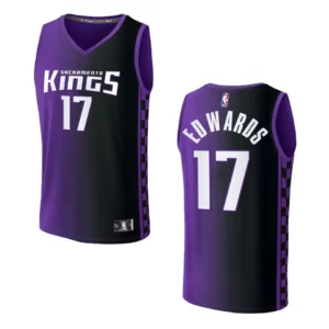 Kessler Edwards Statement Edition Sacramento Kings 2023-24 Purple Fastbreak Replica Jersey - 49Native