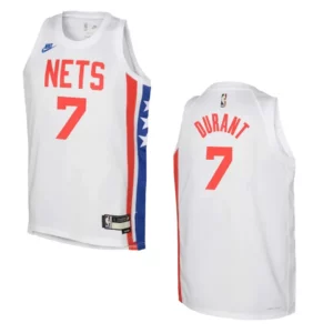 2022-23 Brooklyn Nets Youth Classic Edition Kevin Durant White Jersey - 49Native