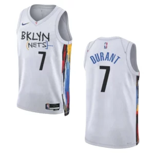 Brooklyn Nets Kevin Durant 2022-23 City Edition White Swingman Jersey - 49Native