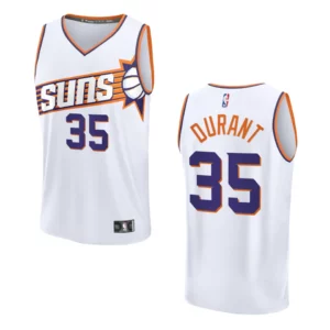 Kevin Durant Association Edition Phoenix Suns 2023-24 White Fastbreak Replica Jersey - 49Native