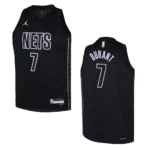 Brooklyn Nets 2022-23 Statement Edition Youth Kevin Durant Black Jersey - 49Native