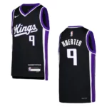 2023-24 Sacramento Kings Youth Icon Edition Kevin Huerter Black Jersey - 49Native
