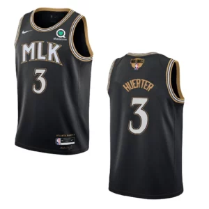 Kevin Huerter Hawks 2021 NBA Playoffs Bound Jersey Black - 49Native