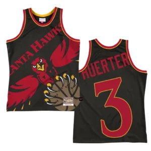 Hawks Kevin Huerter Big Face 2.0 Swingman Jersey Black - 49Native