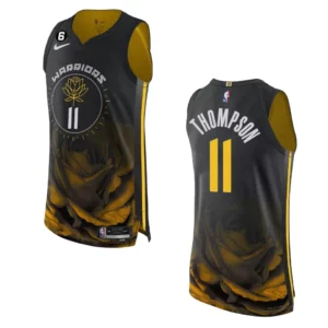 Golden State Warriors Klay Thompson 2022-23 City Edition Black Authentic Jersey - 49Native