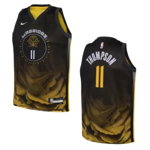 Youth Golden State Warriors 2022-23 City Edition Klay Thompson Black Jersey - 49Native