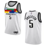 Kyle Anderson City Edition Minnesota Timberwolves 2022-23 White Swingman Jersey - 49Native