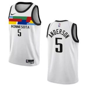 Kyle Anderson City Edition Minnesota Timberwolves 2022-23 White Swingman Jersey - 49Native