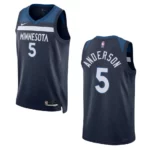 Minnesota Timberwolves Kyle Anderson 2022-23 Icon Edition Navy Swingman Jersey - 49Native