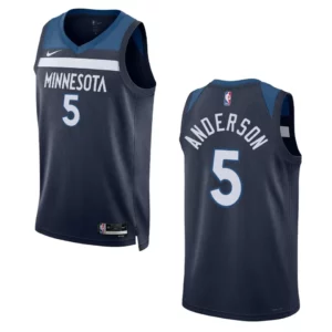 Minnesota Timberwolves Kyle Anderson 2022-23 Icon Edition Navy Swingman Jersey - 49Native