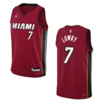 2022-23 Miami Heat Youth Statement Edition Kyle Lowry Red Jersey - 49Native