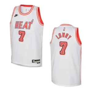 2022-23 Miami Heat Youth Classic Edition Kyle Lowry White Jersey - 49Native