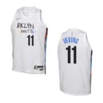2022-23 Brooklyn Nets Youth City Edition Kyrie Irving White Jersey - 49Native